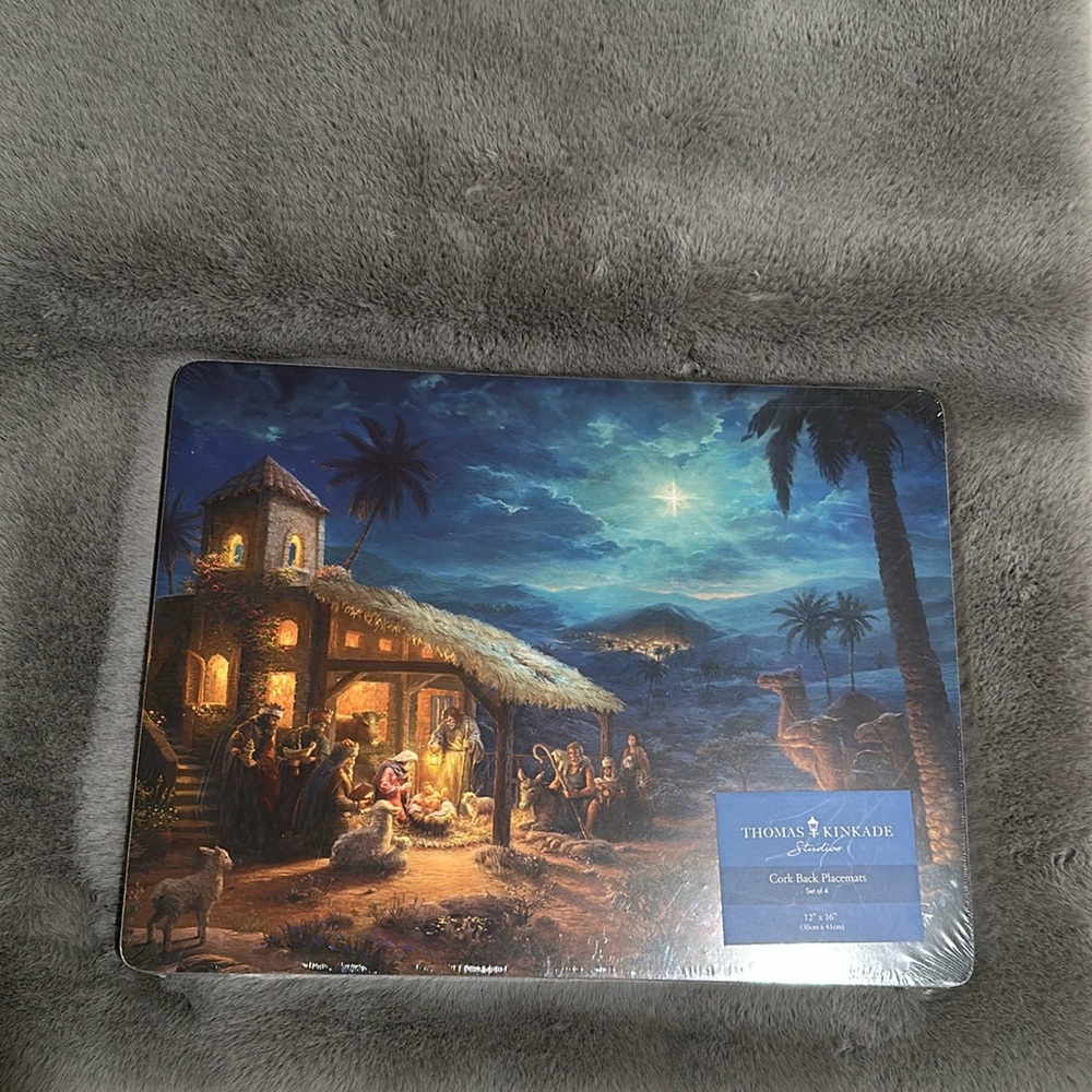 New Thomas Kinkade The Nativity placemats | set of 4